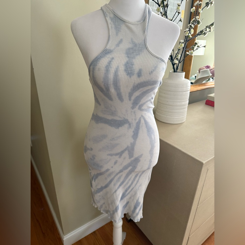 Cute summery Zara ribbed cotton tank dress Size Small